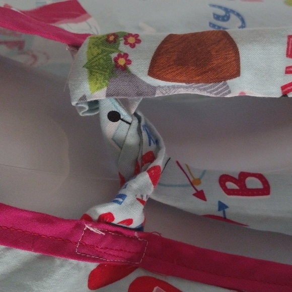 Vintage HANDMADE BIB APRON Woman One‎ Size VALENTINES Front Pockets Lace Closure - Picture 3 of 6